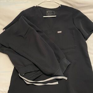 Figs black scrub set
